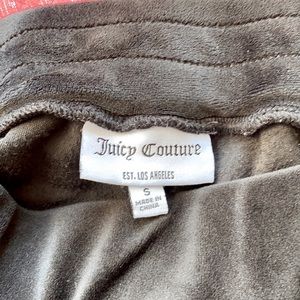Vintage Juicy Couture Black Velour Pants (small)